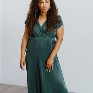 Baltic Born Athena Pleated Maxi Dress - Lagoon XS